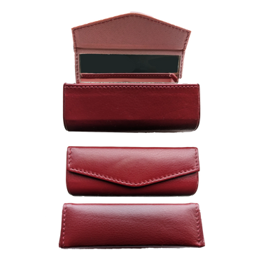 Leather Lipstick Case with mirror