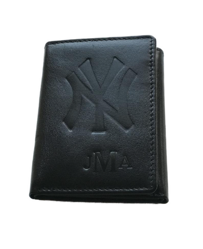 Tri-Fold Leather Wallet with Interior I.D. window