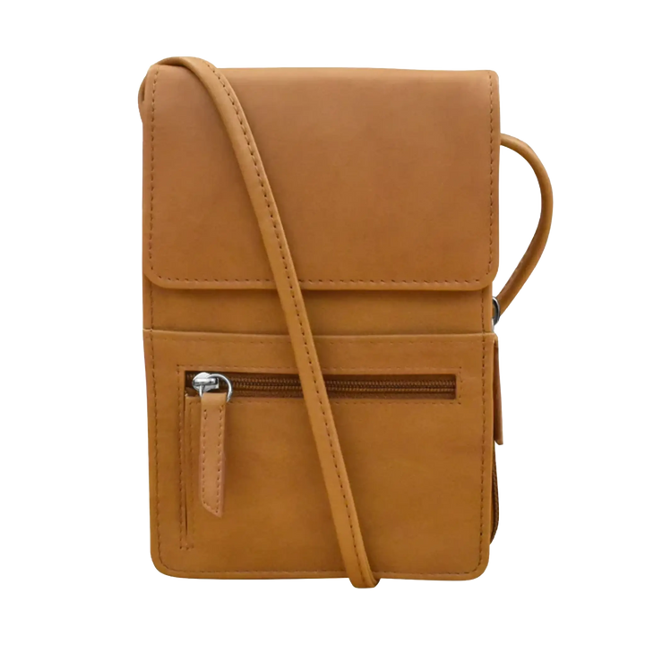 Personalized Crossbody Leather Travel Organizer
