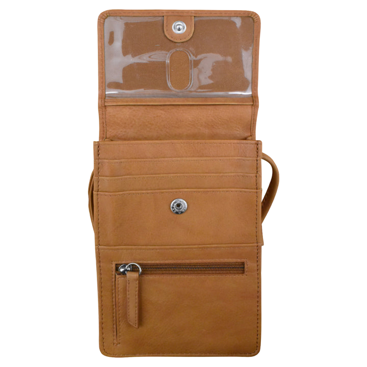 Personalized Crossbody Leather Travel Organizer