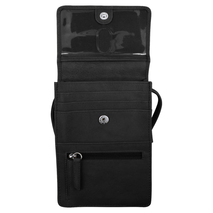 Personalized Crossbody Leather Travel Organizer