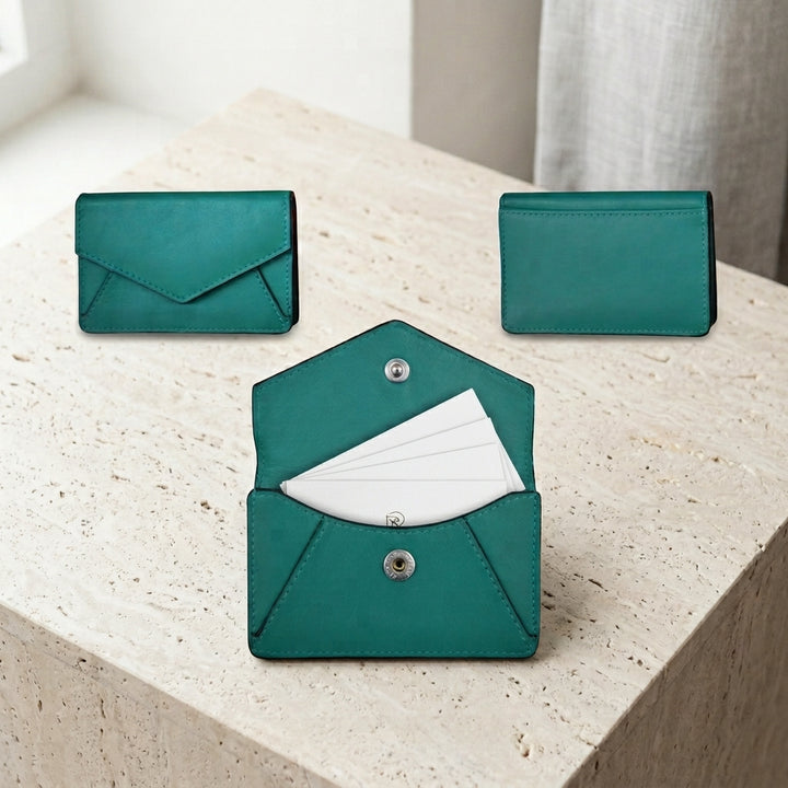Personalized Leather Business Card Holder