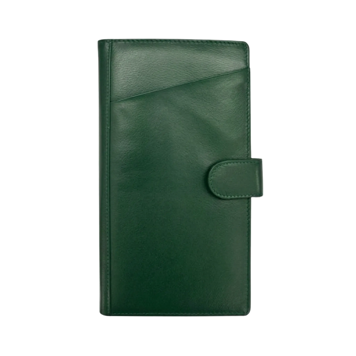 Personalized Leather Travel Wallet with RFID Protection