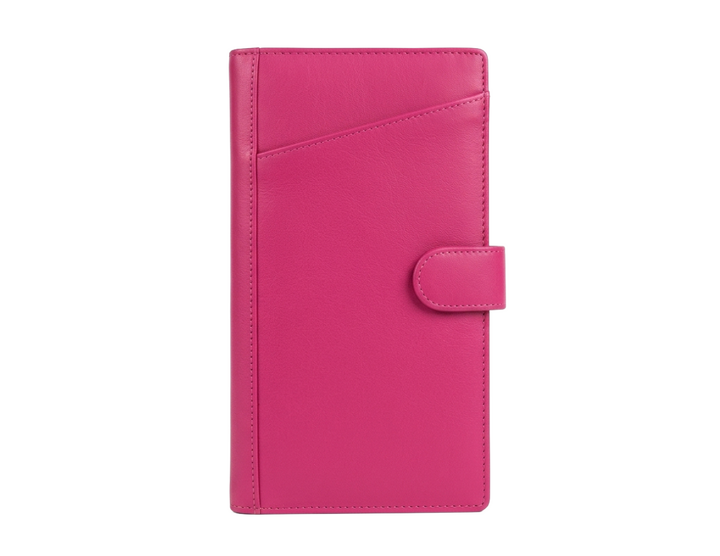 Personalized Leather Travel Wallet with RFID Protection