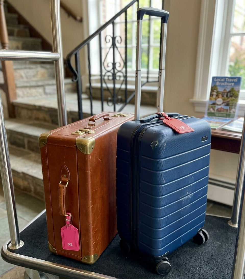 Leather Passport Covers and Luggage Tags