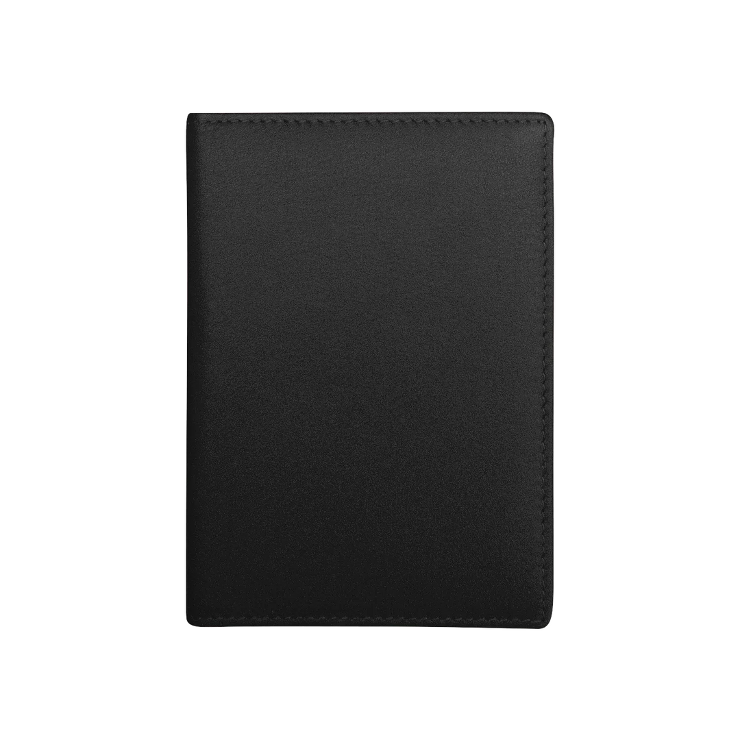 Black passport cover, closed