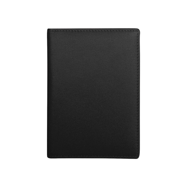Black passport cover, closed