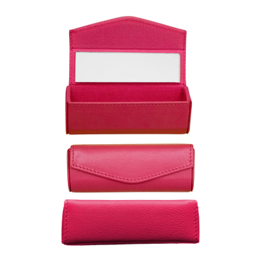 Leather Lipstick Case with mirror