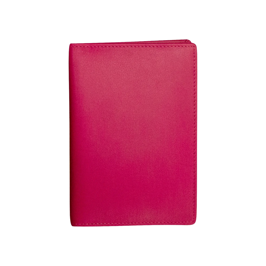 Indian Pink passport cover, closed