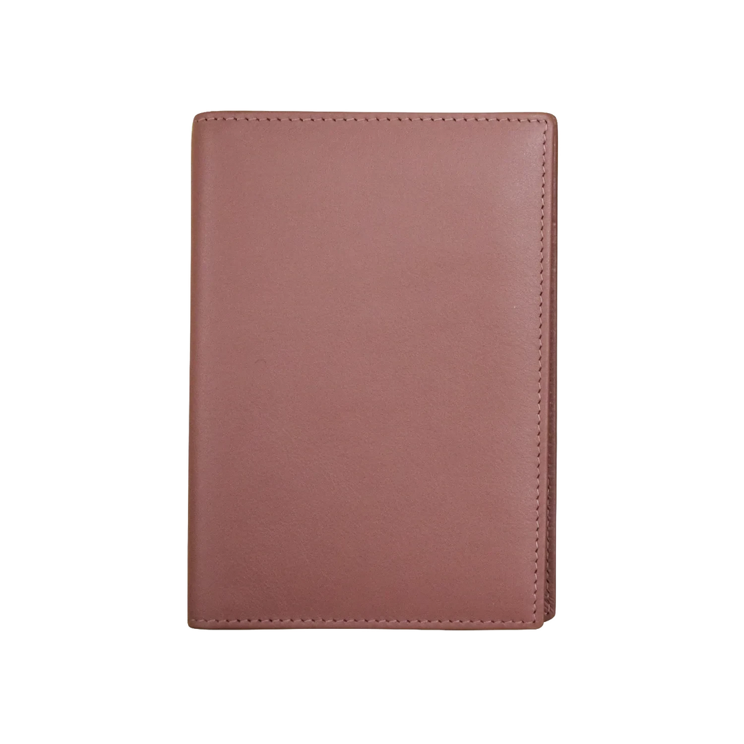 Mauve passport cover, closed
