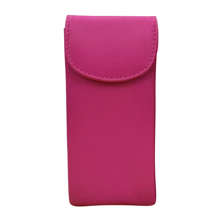 Orchid leather double eyeglass case