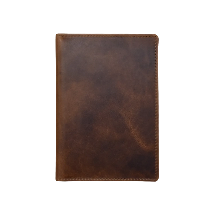 Rustic Brown passport cover, closed