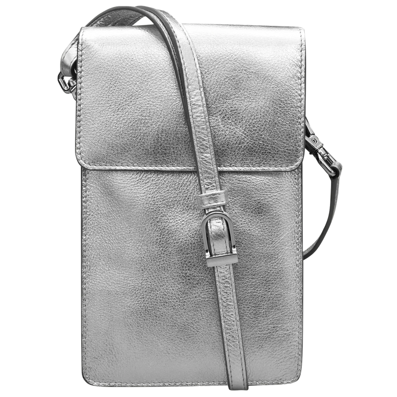 Leather Touch Screen Crossbody Cellphone Purse, RFID Blocking Wallet with Card Slots