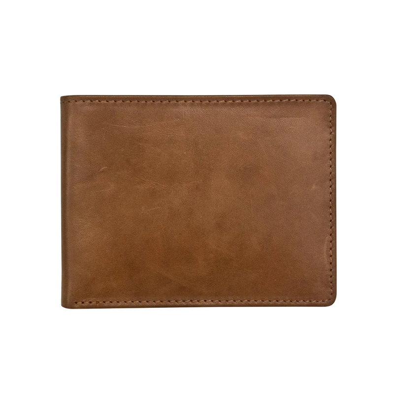 Bifold Leather Wallet-Slim