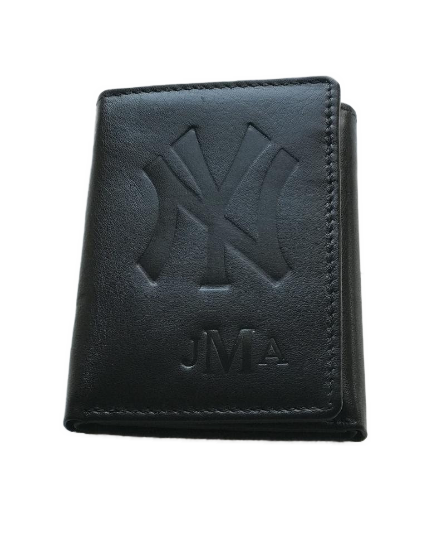 Tri-Fold Leather Wallet with Interior I.D. window